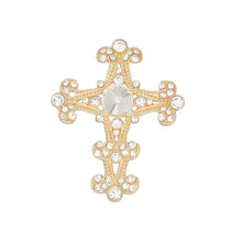 Load image into Gallery viewer, Brooch Victorian Cross Gold Pin for Women
