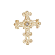 Load image into Gallery viewer, Brooch Victorian Cross Gold Pin for Women
