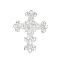 Load image into Gallery viewer, Brooch Victorian Cross Silver Pin for Women
