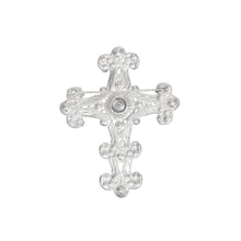 Load image into Gallery viewer, Brooch Victorian Cross Silver Pin for Women
