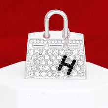 Load image into Gallery viewer, Brooch Silver Mini Iconic Handbag Parisian Pin
