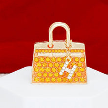 Load image into Gallery viewer, Brooch Topaz Mini Iconic Handbag Parisian Pin

