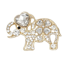 Load image into Gallery viewer, Brooch Lucky Elephant Gold Sparkle Pin for Women
