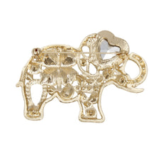 Load image into Gallery viewer, Brooch Lucky Elephant Gold Sparkle Pin for Women
