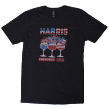 Load image into Gallery viewer, Shirt M Black HARRIS PRESIDENT Bling for Women
