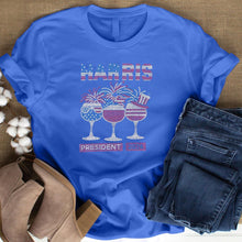 Load image into Gallery viewer, Shirt S Blue HARRIS PRESIDENT Bling for Women
