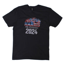 Load image into Gallery viewer, Shirt M Black HARRIS I&#39;M SPEAKING Bling for Women
