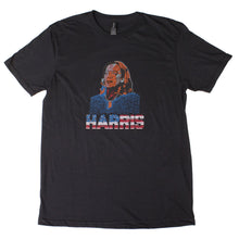 Load image into Gallery viewer, Shirt L Black HARRIS Face Bling Tee for Women
