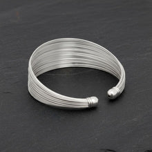 Load image into Gallery viewer, Cuff Silver Wire 35 Layer Bracelet for Women
