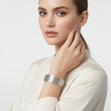Load image into Gallery viewer, Cuff Silver Wire 35 Layer Bracelet for Women
