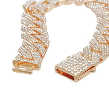 Load image into Gallery viewer, Bracelet Gold Iced Diamond Cuban Chain for Women
