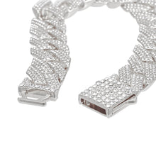 Load image into Gallery viewer, Bracelet Silver Iced Diamond Cuban Chain for Women
