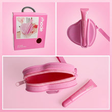 Load image into Gallery viewer, Pink Heart Silicone Pouch &amp; Peptide Lip Tint Set
