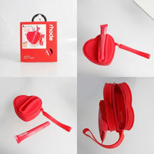 Load image into Gallery viewer, Red Heart Silicone Pouch &amp; Peptide Lip Tint Set
