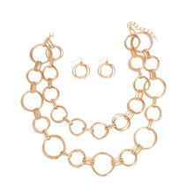 Load image into Gallery viewer, Chain Gold Chunky Ring Links Necklace for Women
