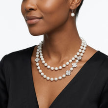 Load image into Gallery viewer, White Pearl Lucky Charm Layered Necklace Set

