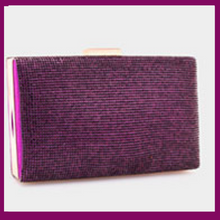 Load image into Gallery viewer, Purple Shimmering Evening Clutch Bag | 514352
