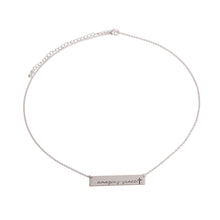 Load image into Gallery viewer, Silver Amazing Grace Plate Necklace
