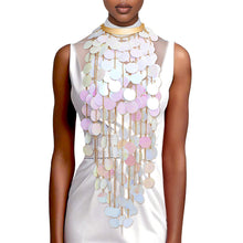 Load image into Gallery viewer, Necklace Dramatic Sequin Fringe Aurbo Set
