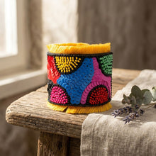 Load image into Gallery viewer, Cuff Tribal Vibrant Color Bead and Sequin Bracelet
