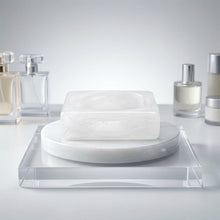 Load image into Gallery viewer, Bangle White Marbled Square Retro Bracelet
