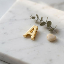 Load image into Gallery viewer, Letter A Gold Slide Letter Charm Sold Individually

