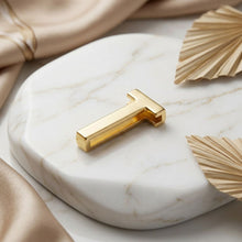 Load image into Gallery viewer, Letter T Gold Slide Letter Charm Sold Individually
