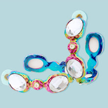 Load image into Gallery viewer, Vibrant Rainbow Crystal Hoops
