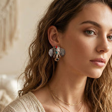 Load image into Gallery viewer, Opulent African Elephant Multicolor Stud Earrings
