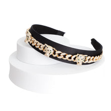 Load image into Gallery viewer, Tiger Crown Headband - Bespoke Iced Chain
