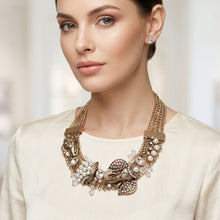 Load image into Gallery viewer, Opulent African Elephant Aurbo Collar Necklace
