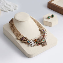 Load image into Gallery viewer, Opulent African Elephant Multicolor Collar Necklace
