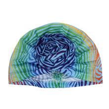 Load image into Gallery viewer, Turban Pre-Tied Flower Blue Ombre Zebra for Women
