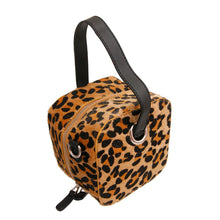 Load image into Gallery viewer, Leopard Fur Cube Handbag
