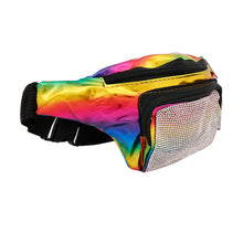 Load image into Gallery viewer, Rainbow Rhinestone Fanny Pack
