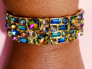Mystic Majesty Oil Spill Necklace, Earrings, Bracelet - Oil Spill 3pc. Set - S1030