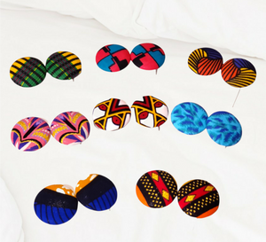 Artisan Collection - Color Me Kente Ankara Earrings - E1033