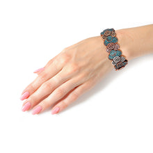 Load image into Gallery viewer, Patina Metal Swirled Bracelet
