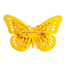 Load image into Gallery viewer, Yellow 3D Butterfly Brooch
