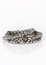 Load image into Gallery viewer, Noticeably Noir - Purple Gunmetal Bracelets - B0630
