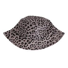 Load image into Gallery viewer, Gray Leopard Print Bucket Hat
