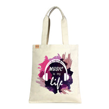 Load image into Gallery viewer, Music is My Life Eco Tote
