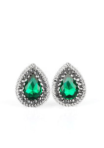 Debutante Debut - Green Post Earrings