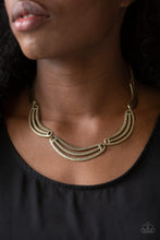 Load image into Gallery viewer, Palm Springs Pharaoh - Brass Necklace - N0651
