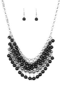 Jubilant Jingle - Black Beads Necklace