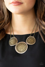 Load image into Gallery viewer, Gladiator Glam - Brass Necklace - E0124
