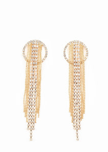 Dazzle by Default - Gold Earrings