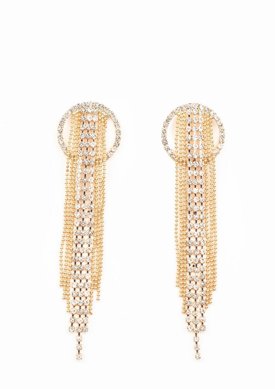 Dazzle by Default - Gold Earrings