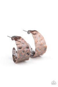 Put Your Best Face Forward - Copper Earrings