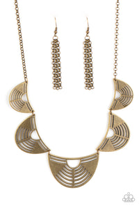 Record-Breaking Radiance - Brass Necklace - N0557